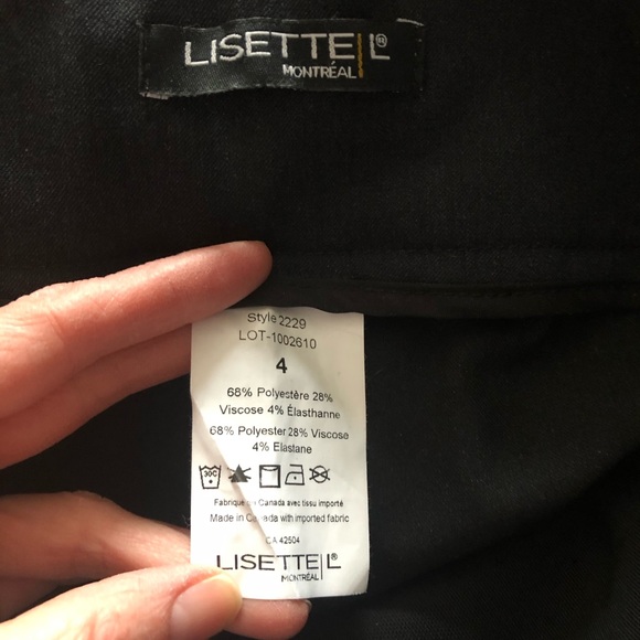 Lisette dress pants, dark blue size 4 - Picture 4 of 6